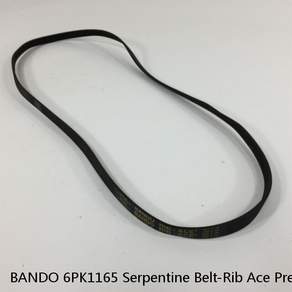BANDO 6PK1165 Serpentine Belt-Rib Ace Precision Engineered V-Ribbed Belt  #1 small image