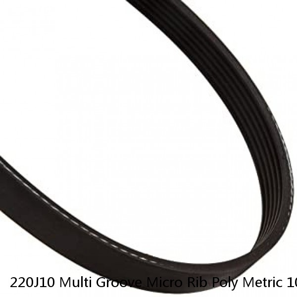 220J10 Multi Groove Micro Rib Poly Metric 10 ribbed V Belt 220-J-10 220 J 10 #1 image