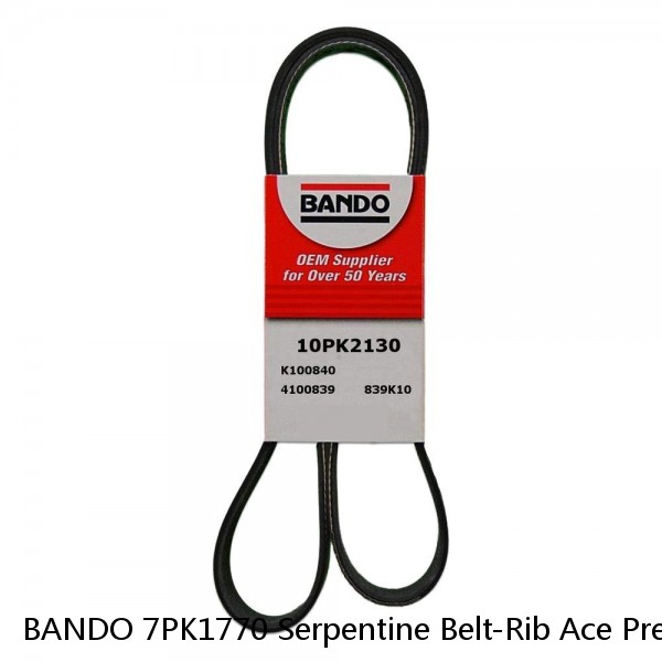 BANDO 7PK1770 Serpentine Belt-Rib Ace Precision Engineered V-Ribbed Belt #1 image