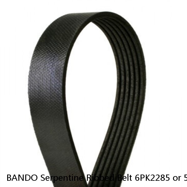 BANDO Serpentine Ribbed Belt 6PK2285 or 5060900 Fits Mazda, Jeep, GM #1 image